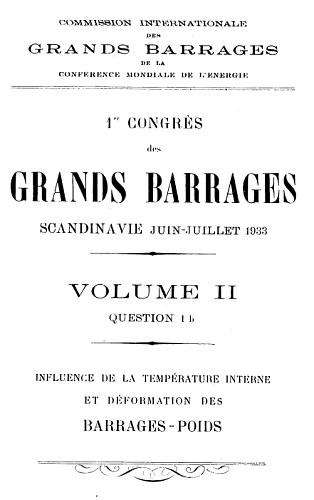 The transactions of the 1st international congress on large dams. Vol. 2.