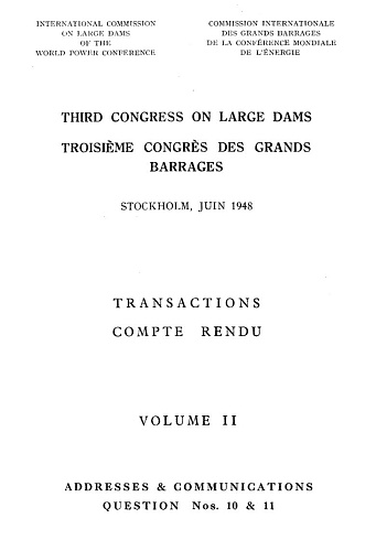 The transactions of the 3d international congress on large dams. Volume 2.