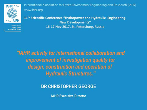 IAHR activity for international collaboration and improvement of investigation quality for design, construction and operation of Hydraulic Structures
